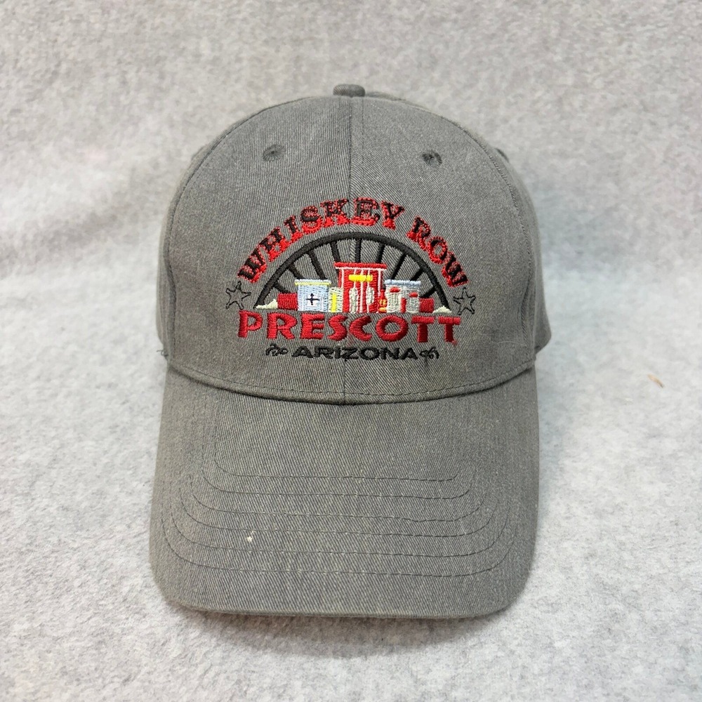Royal Resortwear Whiskey Row Prescott AZ OS Gray Embroidered Buckle Hat - Picture 2 of 9